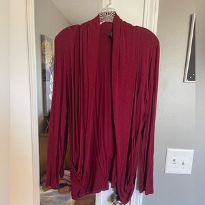 Wine colored cardigan